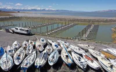 Boats are pictured on land at the Great Salt Lake State Park marina in Magna on Wednesday, April 19, 2023. Rising water levels are making the lake accessible to boats again.Kristin Murphy, Deseret News