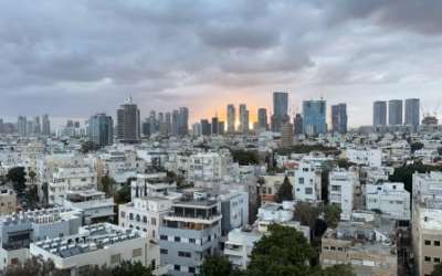 Dawn in Tel Aviv, Israel, on March 30, 2023. (Ben Winslow / FOX 13 News)