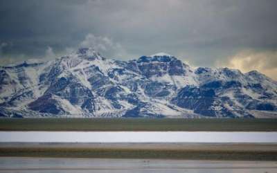 (Trent Nelson | The Salt Lake Tribune) Snow coats Stansbury Island on the Great Salt Lake in February. A survey found 67% of Utahns support creating a Great Salt Lake national park, though support from lawmakers is seen as a major hurdle.